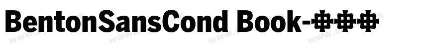 BentonSansCond Book字体转换